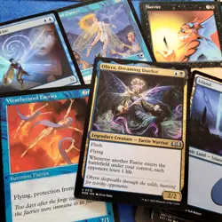 Whole COMMANDER Magic Deck MTG - Beat You Black 'n' Blue ***FAERIES*** TribalFun - Image 1