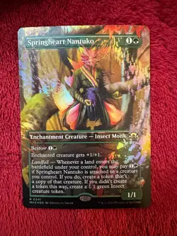 [Borderless, Foil] Springheart Nantuko (MH3) (MTG) [!Near Mint!] [!Pack Fresh!] - Image 1