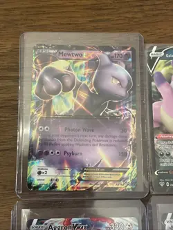 Lot of 6 Rare Pokemon Cards | Full Art, Vmax, EX, V, Mewtwo, Urshifu, Aggron - Image 2