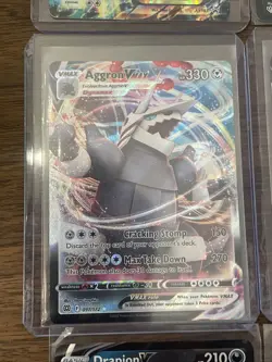 Lot of 6 Rare Pokemon Cards | Full Art, Vmax, EX, V, Mewtwo, Urshifu, Aggron - Image 4