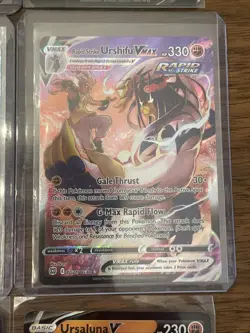 Lot of 6 Rare Pokemon Cards | Full Art, Vmax, EX, V, Mewtwo, Urshifu, Aggron - Image 5