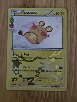 Dedenne RC10/RC32 Generations Radient Collection Ultra Rare Holo Pokemon Card - Image 1