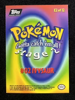 1999 Topps Pokemon the Movie Ivysaur #E2 of 12 Holo Foil Holograph - LP - Image 2