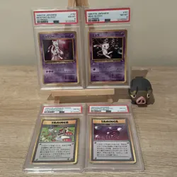Mew 151, Mewtwo 150, CPU Error, Super Energy - CD Promo PSA 8 1999 Pokemon Card - Image 1