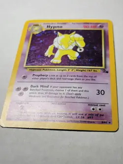 Hypno -Holo- Fossil Unlimited Pokemon Holofoil FO 8 Rare PKMN HP - Image 3