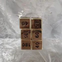 Pokemon Metal Damage Counter Dice Ultra Premium Charizard 6 Gold dice - Image 2