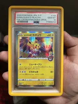 Pokemon Kanazawa's Pikachu Holo Japanese Promo 144/S-P PSA 10 Gem Mint - Image 1