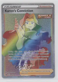 Rainbow - Karen's Conviction Pokemon Sword & Shield Chilling Reign #216 - Image 1