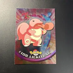 2000 Topps Pokemon TV Animation Edition Series 3 Holo Foil 124 Lickitung NM blue - Image 1