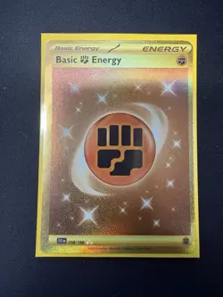 Pokemon TCG Basic Fighting Energy Scarlet & Violet - Base Set 258/198 Holo Hyper - Image 1