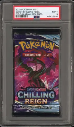 Pokemon Chilling Reign Booster Pack Set PSA 9 | Galarian Moltres Zapdos Articuno - Image 3