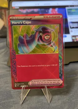 Pokemon TCG Hero's Cape Scarlet & Violet-Temporal Forces 152/162 Holo Ace Rare - Image 3
