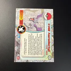 2000 Topps Pokemon TV Animation Edition Series 3 Holo Foil #142 Aerodactyl - Image 2