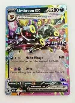 Umbreon ex [Stamped] #60 - Pokemon Prismatic Evolutions - Pack Fresh NM/M - Image 1
