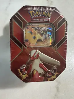 Pokemon TCG 2015 Hoenn Power Blaziken EX Tin New Factory Sealed. - Image 1
