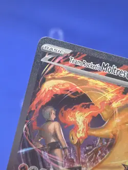 Pokemon Destined Rivals Team Rocket’s Moltres ex 229/182 Stamped Promo NM - Image 3
