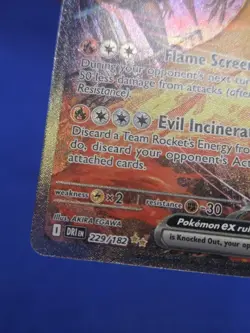 Pokemon Destined Rivals Team Rocket’s Moltres ex 229/182 Stamped Promo NM - Image 5