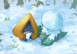 Pokemon anime pok mon snorunt snover fanart Pad Gaming Mat Desk - Image 1