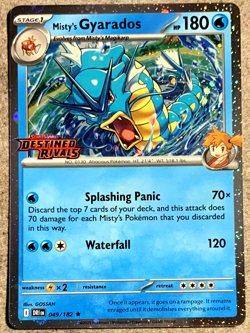 Pokemon Destined Rivals Misty's Gyarados Stamped Promo 49 /182 - Image 1