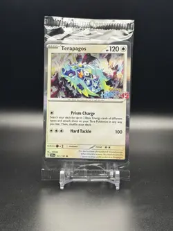 POKEMON JOURNEY TOGETHER HORIZONS STAMP #161 TERAPAGOS BLACK STAR PROMO SEALED - Image 1