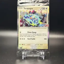 POKEMON JOURNEY TOGETHER HORIZONS STAMP #161 TERAPAGOS BLACK STAR PROMO SEALED - Image 3