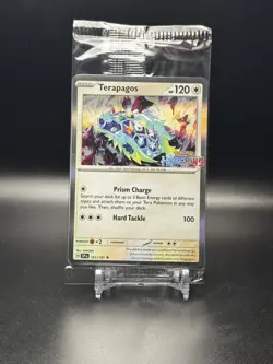POKEMON JOURNEY TOGETHER HORIZONS STAMP #161 TERAPAGOS BLACK STAR PROMO SEALED - Image 5