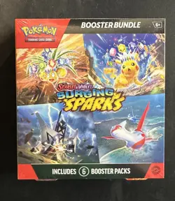 Pokemon TCG Surging Sparks Booster Bundle (6 Packs) Factory Sealed - Image 1