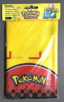 Vintage Pokemon 2-Player Playmat 28" x 27" Sealed - Wizards Of The Coast 1999 - Image 1