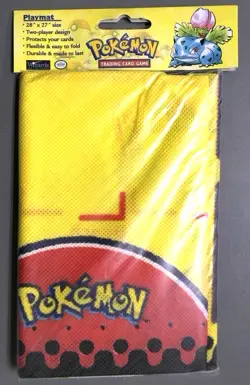 Vintage Pokemon 2-Player Playmat 28" x 27" Sealed - Wizards Of The Coast 1999 - Image 1