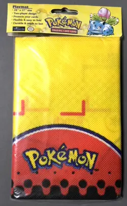 Vintage Pokemon 2-Player Playmat 28" x 27" Sealed - Wizards Of The Coast 1999 - Image 1
