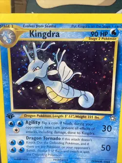 Kingdra 8/111 Pokemon TCG Neo Genesis 1st Edition Holo Rare Vintage 2000 - Image 3