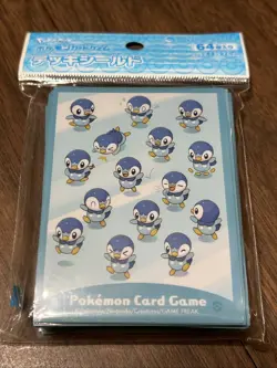 Piplup 64 Sleeves Japanese Pokemon Center Exclusive Sealed FF92 - Image 1