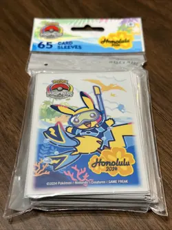 Pokemon Hawaii Honolulu Worlds 2024 Diver Pikachu Pokecentre Sleeves - Image 1