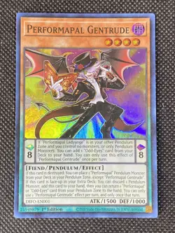 YuGiOh! - Performapal Gentrude DIFO-EN001 Super Rare 1st Edition Near Mint - Image 1