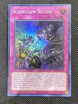 YuGiOh! - Scareclaw Sclash DIFO-EN074 Super Rare 1st Edition Near Mint - Image 1
