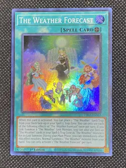 YuGiOh! - The Weather Forecast DIFO-EN063 Super Rare 1st Edition Near Mint - Image 1