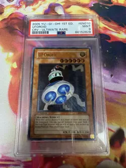 Yugioh UFOroid CRV-EN010 Ultimate Rare 1st Ed PSA 9 - Image 1