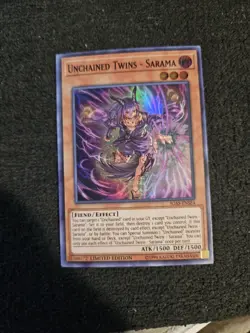 Yugioh Unchained Twins - Sarama IGAS-ENSE4 Super Rare Limited Edition - Image 1