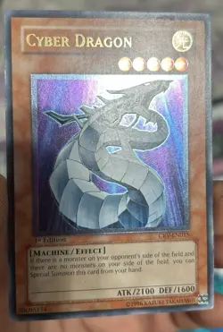 Yu-Gi-Oh! Cyber Dragon CRV-EN015 Ultimate Rare 1st Edition -MP - Image 1