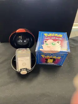 1999 Pokemon 23k Gold Plated Card Jigglypuff Pokeball Burger King Blue Box COA - Image 1