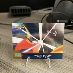 Pokemon Topps TV Series Orange Islands Card OR7 Stage Fight Blue Label Foil - Image 1