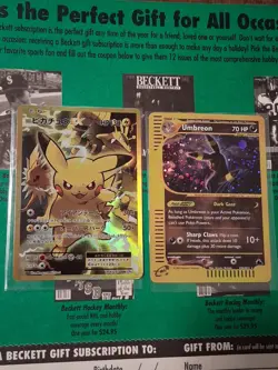 Lot of 2 Pokemon TCG Rare Cards - Super Rare Promo Japanese Full Art + Skyridge! - Image 1
