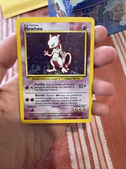 1999 Pokemon TCG Base Set Mewtwo Holo Rare Card 10/102 - Image 1