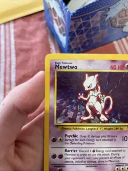 1999 Pokemon TCG Base Set Mewtwo Holo Rare Card 10/102 - Image 2