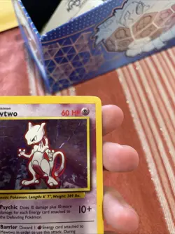 1999 Pokemon TCG Base Set Mewtwo Holo Rare Card 10/102 - Image 3