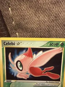2006 Pokemon EX Crystal Guardians Gold Star 100/100 Celebi Holo Rare Card - Image 5