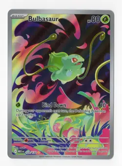 Bulbasaur 133/132 Mega Evolutions Illustration Rare Pokemon Card TCG - Image 1