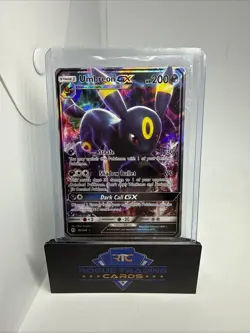 Pokemon Umbreon GX TCG Full Art Ultra Rare Holo Card #80 Sun and Moon - Image 1