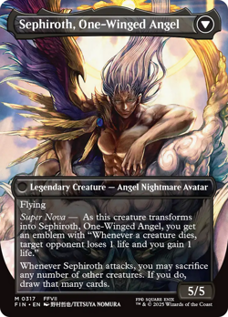MTG English Sephiroth, Fabled SOLDIER (Borderless) (0317) NM regular NON-FOIL - Image 2