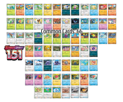 Pokemon Scarlet & Violet 151 Complete Common, Uncommon & Rare 153 Card Set - Image 2